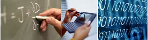 images of blackboard and notebook