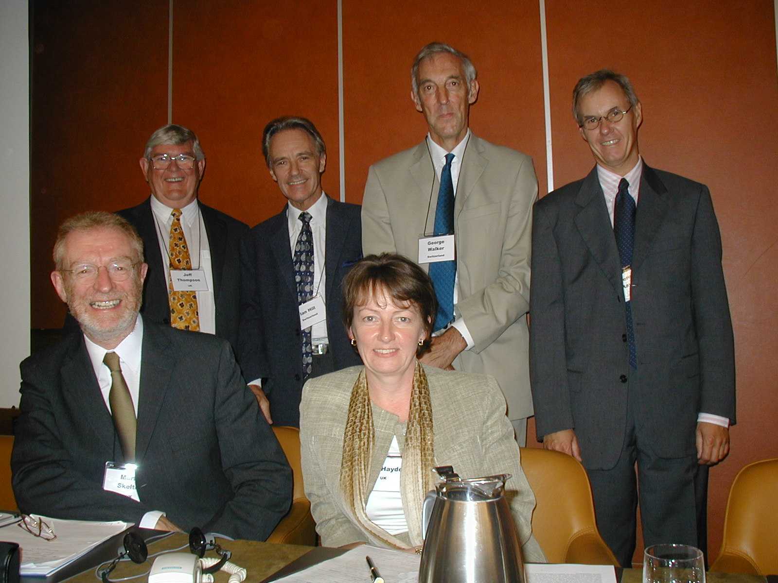 Convenors of theme groups at conference on 'Interpreting International Education' Geneva 2002