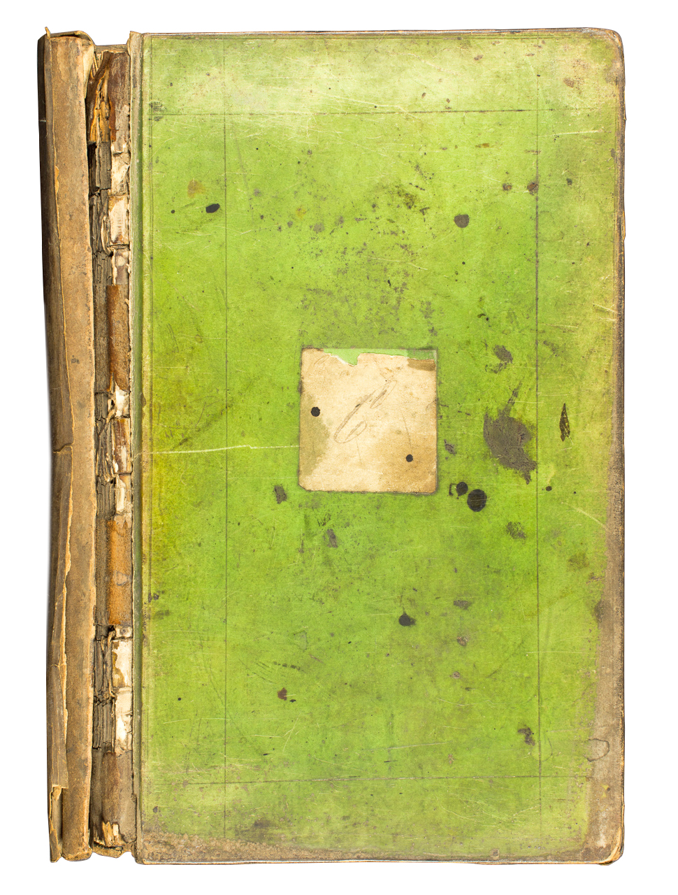 Hardback volume (green) inscribed on the front cover ‘C’ containing numbered and indexed manuscript prescriptions with recipes as issued to named customers by the pharmacist, c 1830s-c 1852.