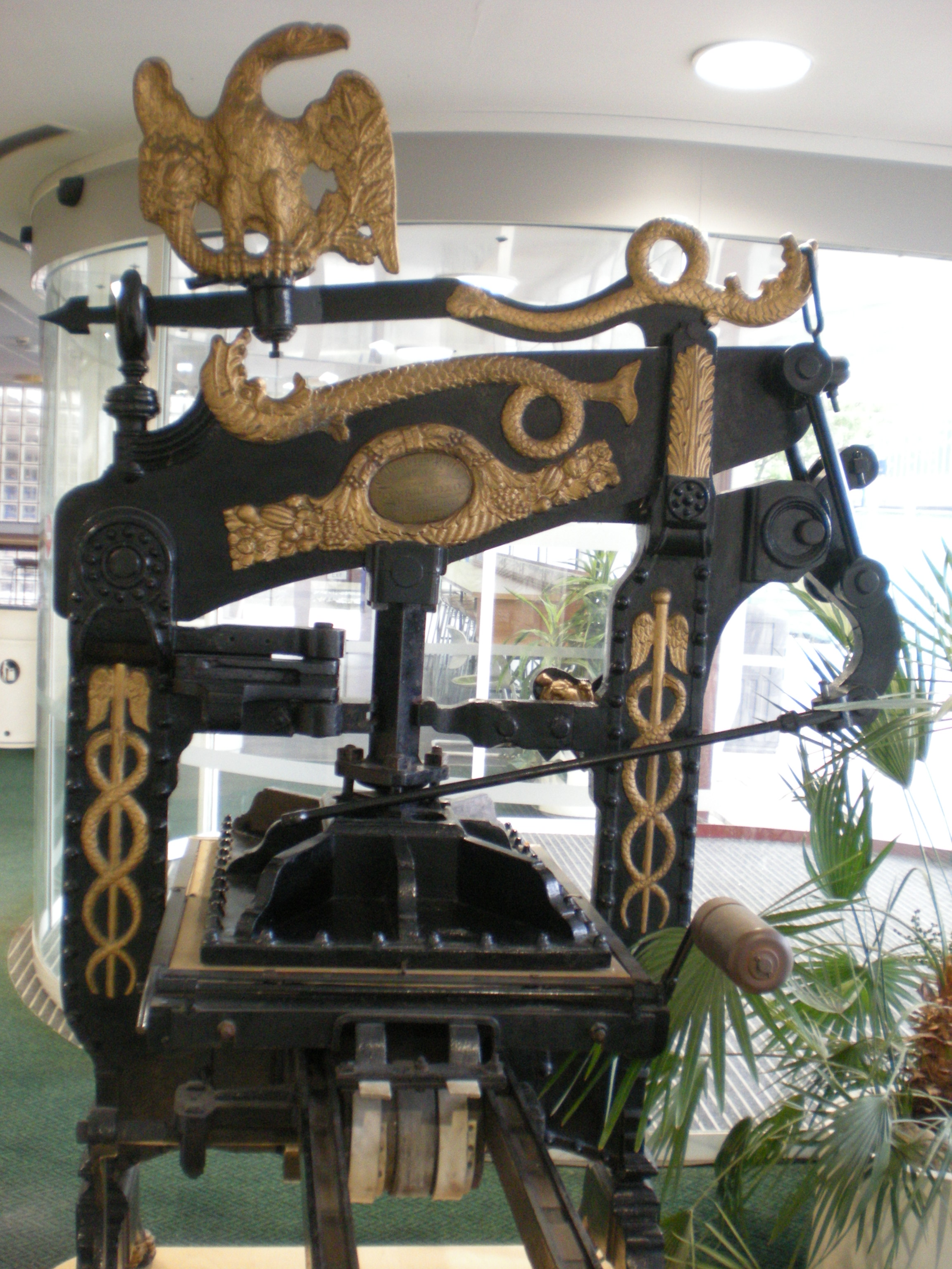 Colombian Printing Press (Clymer and Davies), 1839.
