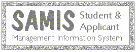 Student and Applicant Management Information System (SAMIS) logo