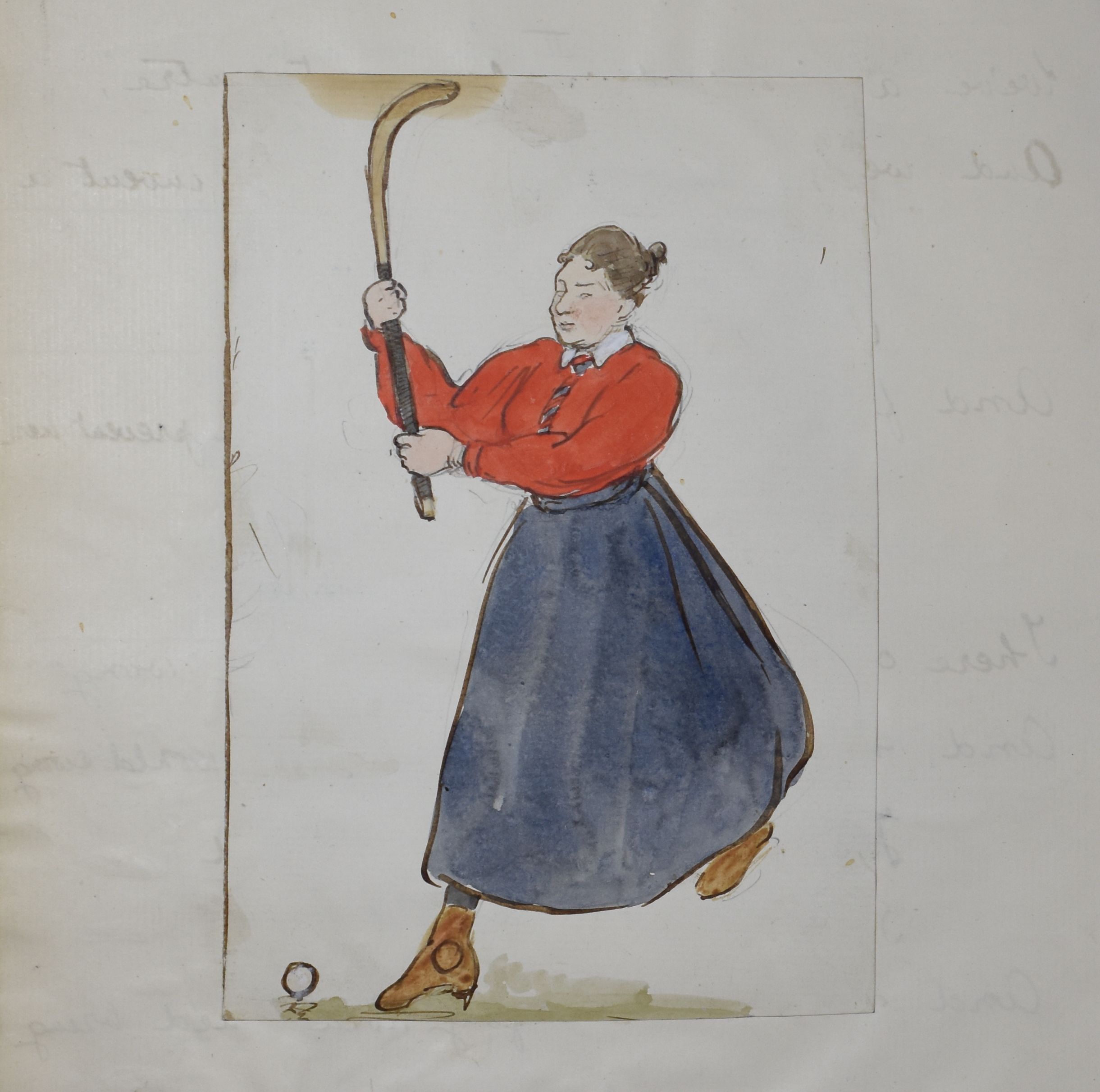 Softback scrapbook illustrated on the front cover and inscribed ‘Hockey Jottings: For private circulation only’ compiled by D Gwyn Jeffreys, W Gwyn Jeffreys and E M Thompson, 1898.