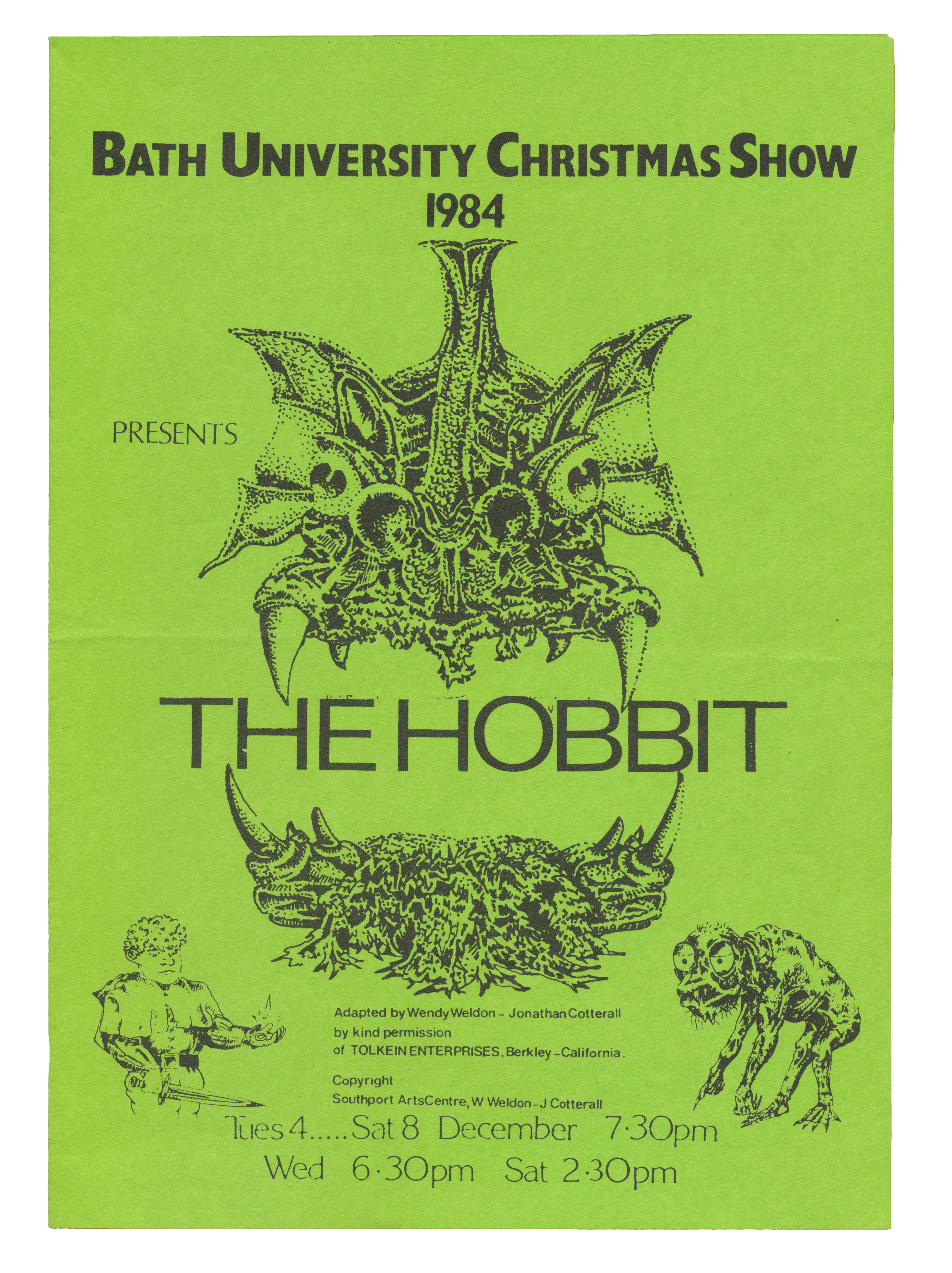 Excerpt footage from a digitised Educational Services Unit video relating to a production of ‘The Hobbit’, December 1984.
