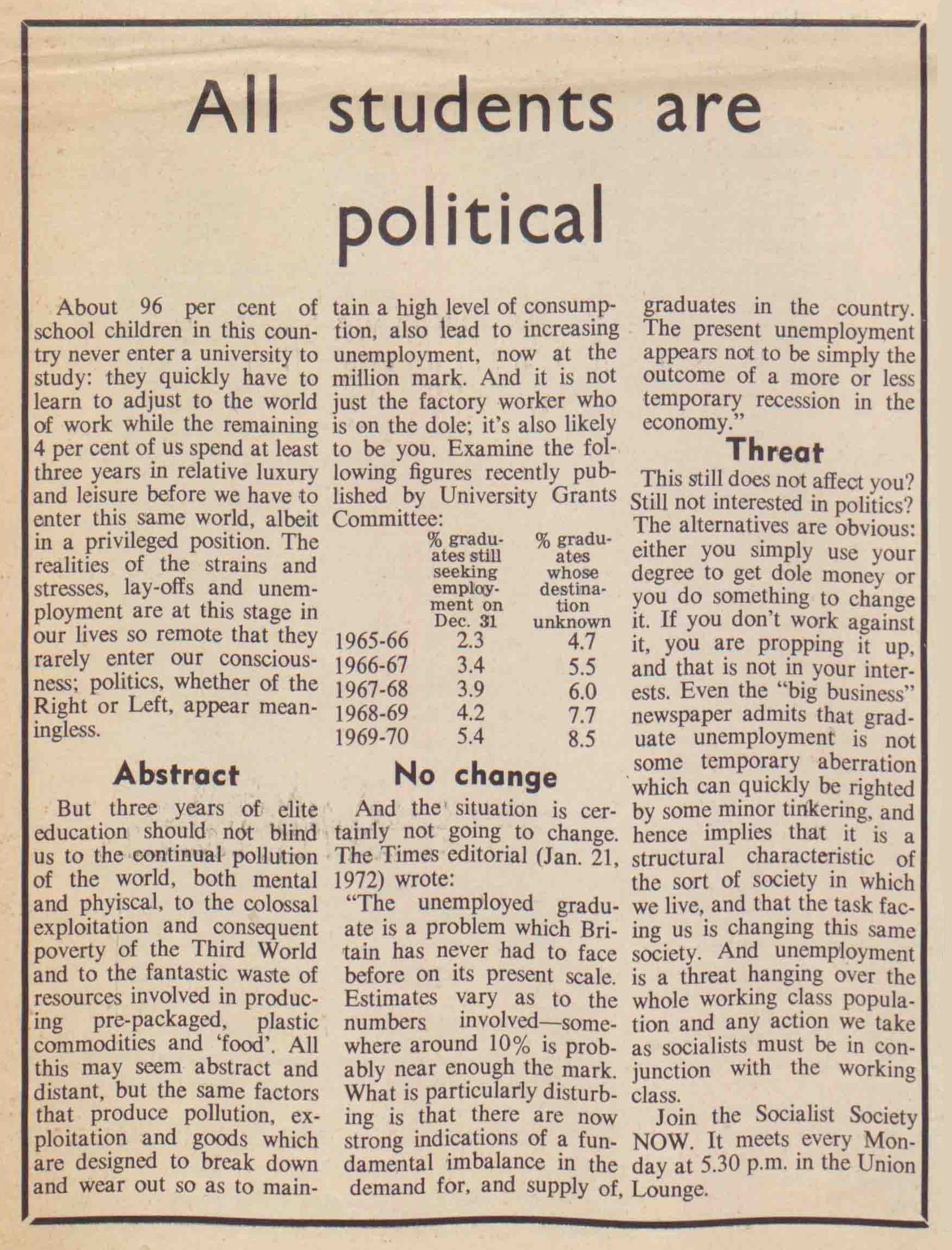 SUL, Vol. 11, No. 9, 16 March 1972.